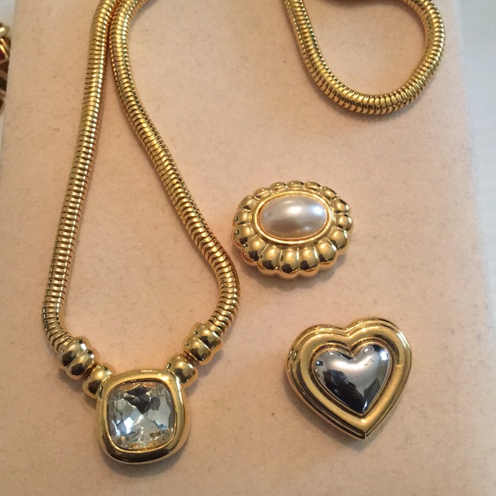 Joan Rivers Necklace With Changeable Charms